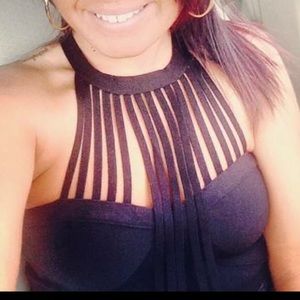 Bebe strappy crop top